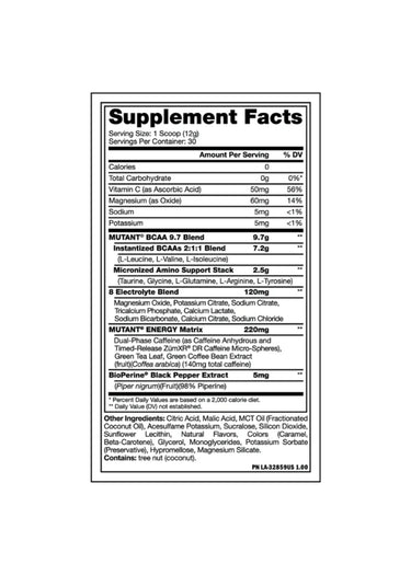MUTANT BCAA 348 GRS (30 servicios)